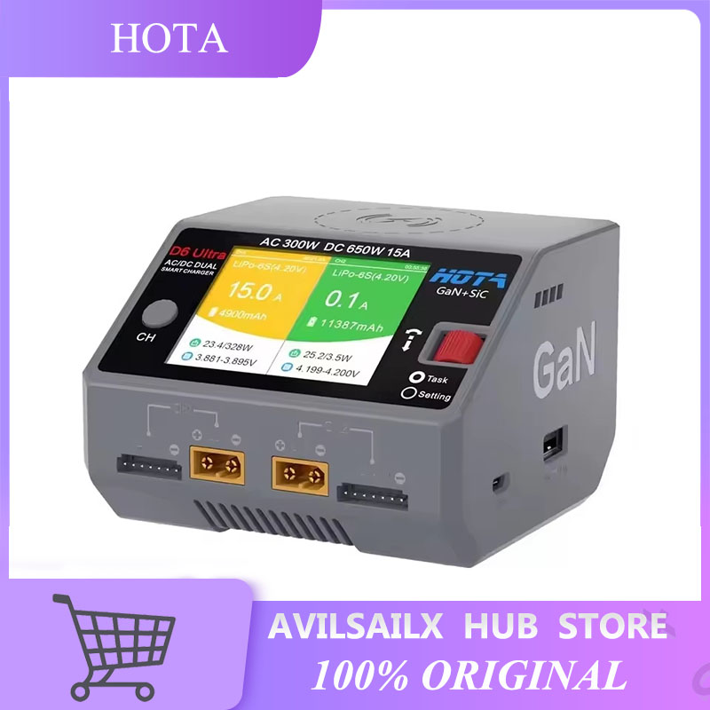 Lipo Battery 6S - Ładowarka HOTA D6 Ultra GaN+SiC Dual