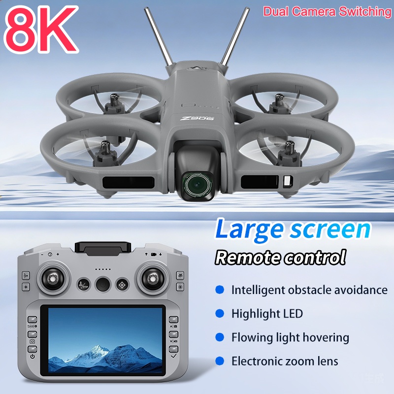 Brushed Drone Motor - Dron z kamerą 8K ESC, pozycjonowanie