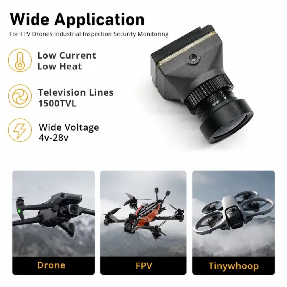 Fpv Camera - Kamera FPV 1500TVL NTSC/PAL 9,5g CVBS