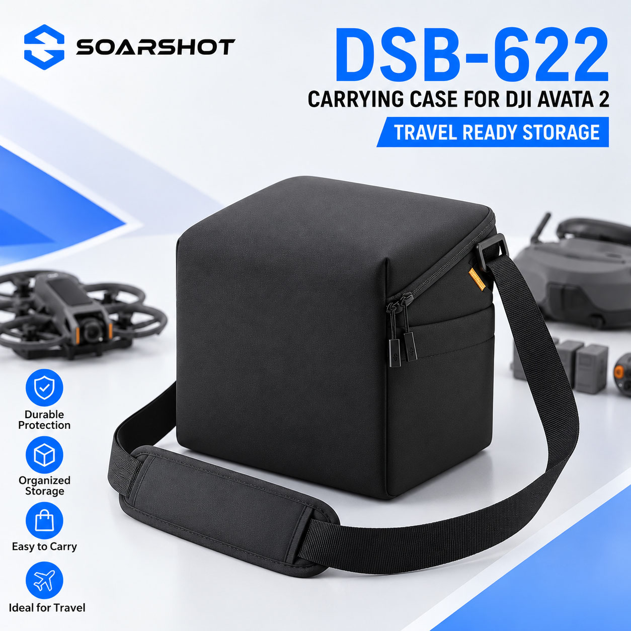 Drone Goggles Dji - Torba transportowa SOARSHOT na gogle DJI