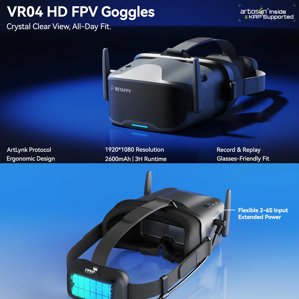 Okulary FPV BETAFPV VR04 HD Pr – Goggles Fpv recenzja i cena
