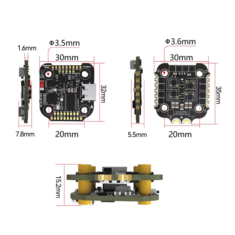 SpeedyBee F4 MINI Flight Contr – F405 Flight Controller recenzja i cena