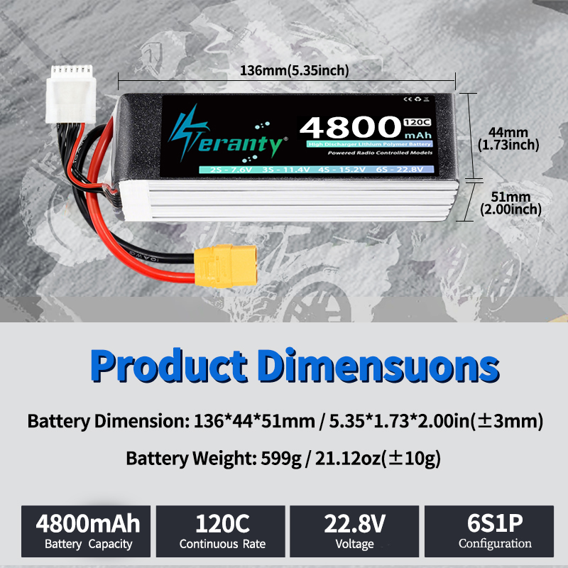 TERANTY 6S 4800mAh Bateria Lip – Lipo Battery 6S recenzja i cena