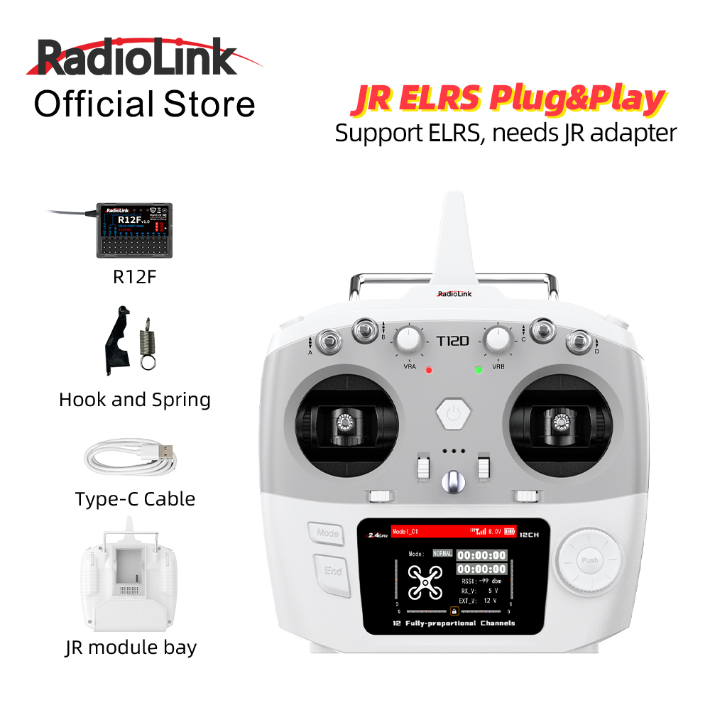 Moduł RadioLink T12D JR 12-kan – Radio Transmitter 2.4Ghz recenzja i cena