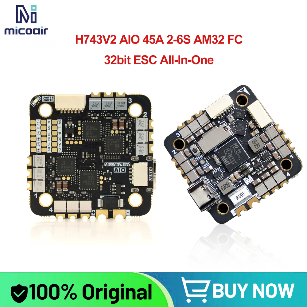 MicoAir H743V2 AIO 45A AM32 2- – Betaflight Fc recenzja i cena