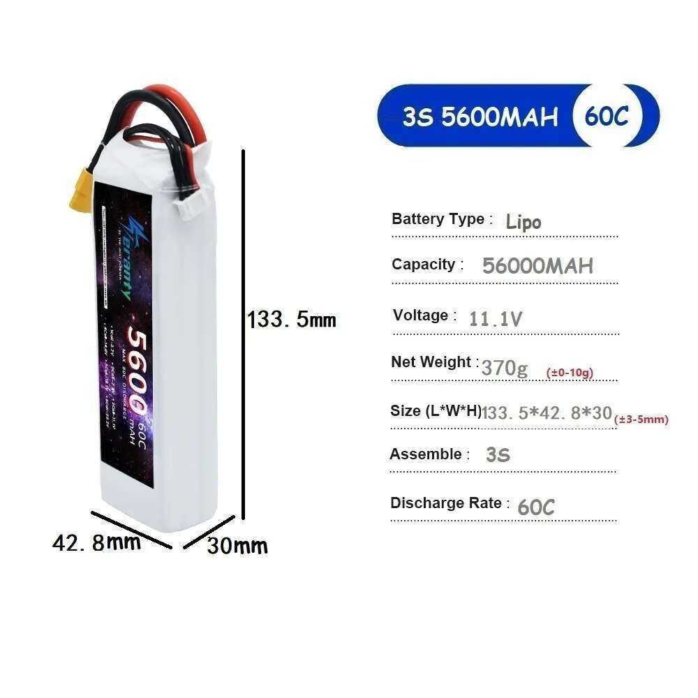 TERANTY 5600MAH 60C 2S 3S 4S 6 – Lipo Battery 6S recenzja i cena