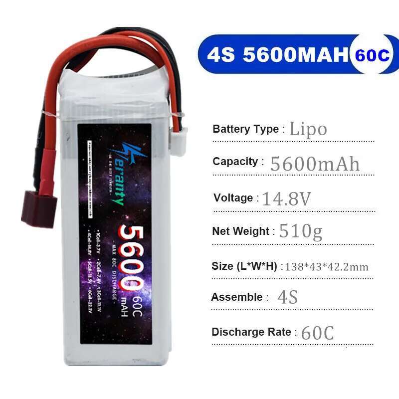 TERANTY 5600MAH 60C 2S 3S 4S 6 – Lipo Battery 6S recenzja i cena