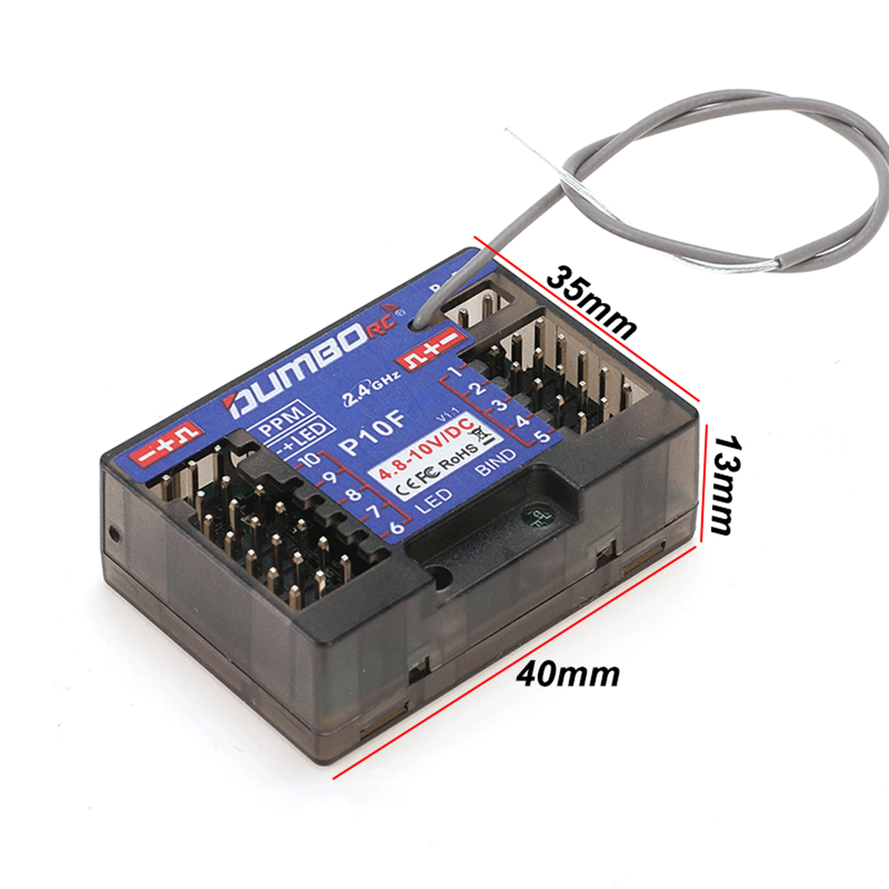 DUMBORC P10F P10FG 10CH 2.4GHz – Radio Transmitter 2.4Ghz recenzja i cena