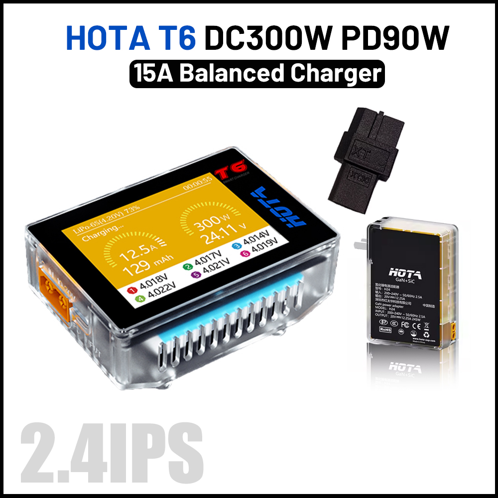 HOTA T6 300W Inteligentna łado – Lipo Battery 6S recenzja i cena