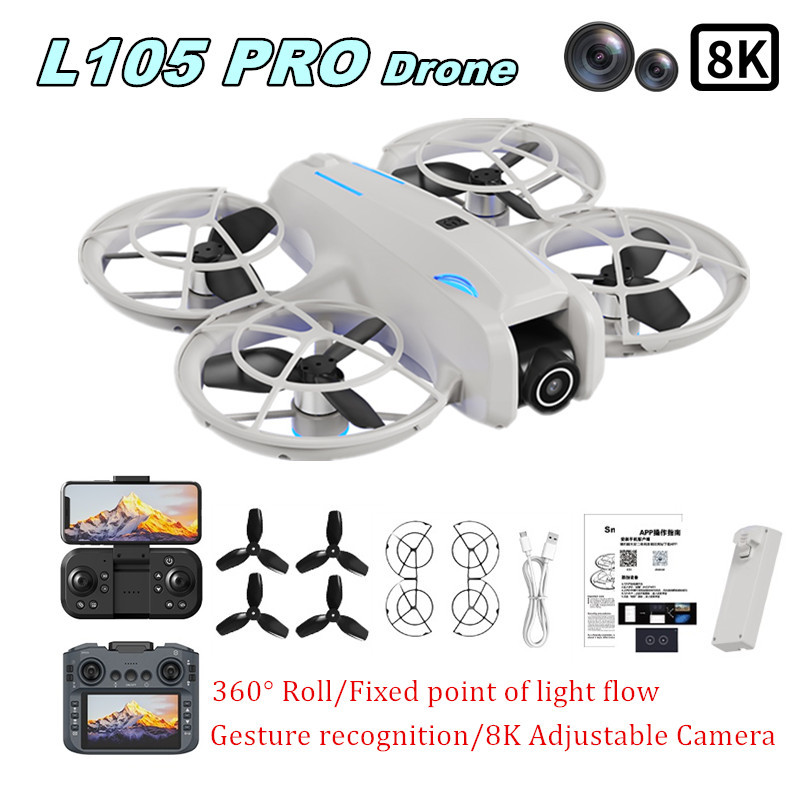 Dron L105 PRO Duel z obiektywe – Brushed Drone Motor recenzja i cena